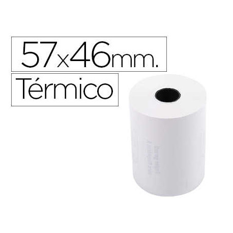 ROLLO SUMADORA EXACOMPTA TERMICO 57 MM X 46 MM 55 G/M2 SIN BISFENOL A