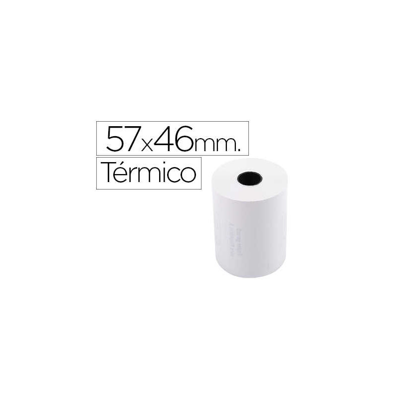 ROLLO SUMADORA EXACOMPTA TERMICO 57 MM X 46 MM 55 G/M2 SIN BISFENOL A