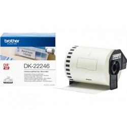 ETIQUETA ADHESIVA BROTHER DK22246 TAMAÑO 103MM X 30,48 M PARA IMPRESORAS QL