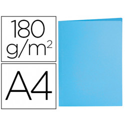 SUBCARPETA LIDERPAPEL A4 AZUL PASTEL 180G/M2