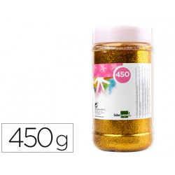 PURPURINA LIDERPAPEL FANTASIA COLOR ORO METALIZADO BOTE DE 425 GR