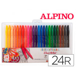 ROTULADOR ALPINO DUAL ARTIST COLOR EXPERIENCE ESTUCHE DE 24UNIDADES COLORES SURTIDOS