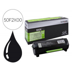 TONER LEXMARK 502XáMS410 / MS510 / MS610 NEGRO 10000 PAGINAS