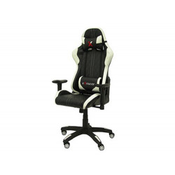 SILLA PYC GAMING CHAIR GIRATORIA SIMILPIEL REGULABLE EN ALTURA NEGRA 1200+80X670X670 MM