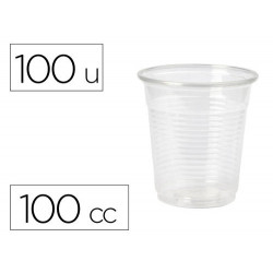 VASO DE PLASTICO TRANSPARENTE 100 CC PAQUETE DE 100 UNIDADES