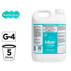 GEL HIDROALCOHOLICO HIGIENIZANTE BACTERIGEL G5 VIRUCIDA BACTERICIDA FUNGICIDAY LEVURICIDA GARRAFA 5 