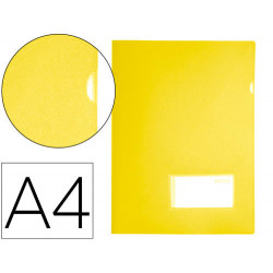 CARPETA LIDERPAPEL DOSSIER A4 UÑERO AMARILLO FLUOR OPACO