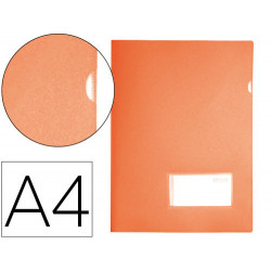 CARPETA LIDERPAPEL DOSSIER A4 UÑERO NARANJA FLUOR OPACO