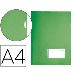 CARPETA LIDERPAPEL DOSSIER A4 UÑERO VERDE MANZANA OPACO