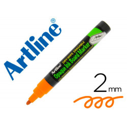 ROTULADOR ARTLINE PIZARRA EPD-4 COLOR NARANJA FLUORESCENTE OPAQUE INK BOARD PUNTA REDONDA 2 MM