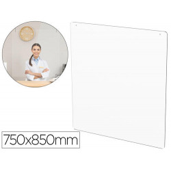 PANTALLA DE PROTECCION DE TECHO PARA MOSTRADOR METACRILATO VENTANA 300 X 150 MM MEDIDAS 750 X 850 MM