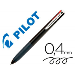 BOLIGRAFO PILOT SUPER GRIP G 4 COLORES RETRACTIL SUJECION DE CAUCHO TINTA BASE DE ACEITE CUERPO COLO