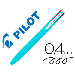 BOLIGRAFO PILOT SUPER GRIP G 4 COLORES RETRACTIL SUJECION DE CAUCHO TINTA BASE DE ACEITE CUERPO COLO