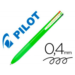 BOLIGRAFO PILOT SUPER GRIP G 4 COLORES RETRACTIL SUJECION DE CAUCHO TINTA BASE DE ACEITE CUERPO COLO