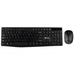 SET TECLADO Y RATON NGS ALLURE MULTIMEDIA INALAMBRICO USB NANO 2,4 GHZ COLOR NEGRO