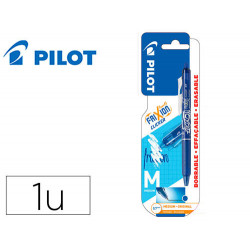 BOLIGRAFO PILOT FRIXION CLICKER BORRABLE 0,7 MM PUNTA MEDIA AZUL EN BLISTER