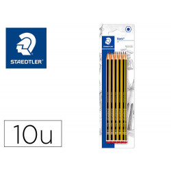 LAPICES DE GRAFITO STAEDTLER NORIS N 2 HB BLISTER DE 10 UNIDADES