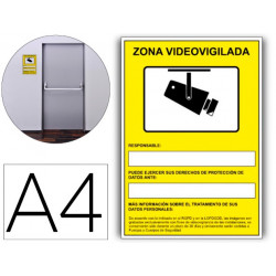 PICTOGRAMA ARCHIVO 2000 CAMARAS DE VIGILANCIA EN GRABACION LAS 24 HORAS PVC AMARILLO LUMINISCENTE 21