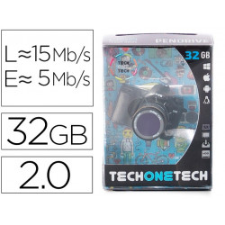 MEMORIA USB TECH ON TECH CAMARA FOTOS THE PERFECT ONE 32 GB