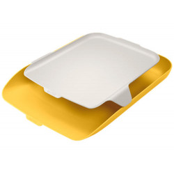 BANDEJA SOBREMESA PLASTICO LEITZ COSY AMARILLO 274X62X391 MM