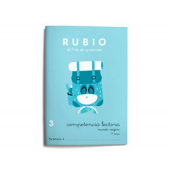 CUADERNO RUBIO COMPETENCIA LECTORA 3 MUNDO VIAJERO