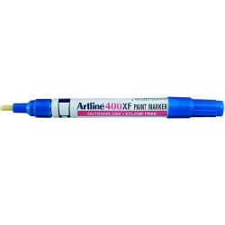 ROTULADOR ARTLINE MARCADOR PERMANENTE EK-400 XF AZUL -PUNTA REDONDA 2.3 MM -METAL CAUCHO Y PLASTICO