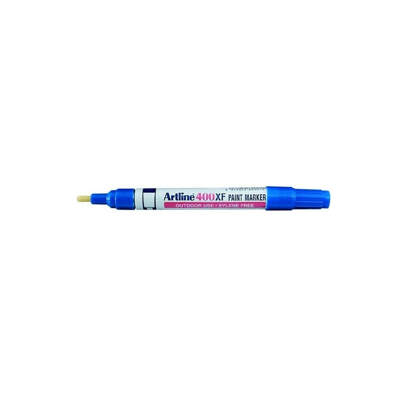 ROTULADOR ARTLINE MARCADOR PERMANENTE EK-400 XF AZUL -PUNTA REDONDA 2.3 MM -METAL CAUCHO Y PLASTICO