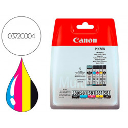 INK-JET CANON PIXMA CLI 571 MULTIPACK DE 4 COLORES NEGRO / AMARILLO / CIAN / MAGENTA