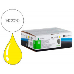 TONER LEXMARK LASER 74C20Y0 CX725DE / CS720DE / CS725DE AMARILLO 3000 PAGINAS