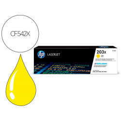 TONER HP LASERJET 203X M254DW / 280NW / 281FDW AMARILLO 2500 PAGINAS