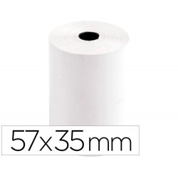 ROLLO SUMADORA TERMICO GREENING 57 MM ANCHO X 35 MM DIAMETRO PARA TPV SIN BISFENOL A PAPEL DE 70 G/M