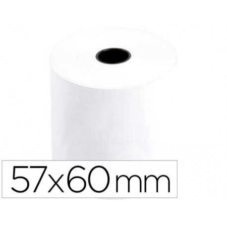 ROLLO SUMADORA TERMICO GREENING 57 MM ANCHO X 60 MM DIAMETRO SIN BISFENOL A PAPEL DE 70 G/M2