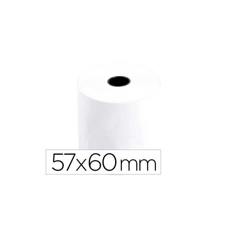 ROLLO SUMADORA TERMICO GREENING 57 MM ANCHO X 60 MM DIAMETRO SIN BISFENOL A PAPEL DE 70 G/M2