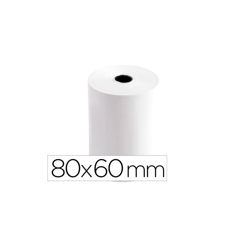 ROLLO SUMADORA TERMICO GREENING 80 MM ANCHO X 60 MM DIAMETRO SIN BISFENOL A PAPEL DE 70 G/M2