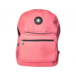 MOCHILA ANTARTIK CON ASA Y BOLSILLO FRONTAL CON CREMALLERA COLOR CORAL 320X140X430 MM