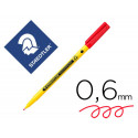 ROTULADOR STAEDTLER NORIS WRITING PEN 307 TINTA BASE DE AGUA PUNTA FINA TRAZO 0,6 MM ROJO