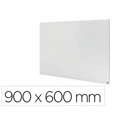 PIZARRA BLANCA NOBO INFINITY SIN MARCO ACERO LACADO MAGNETICO 900X600 MM