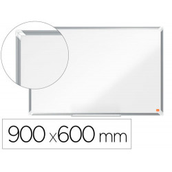 PIZARRA BLANCA NOBO PREMIUM PLUS ACERO VITRIFICADO MAGNETICA 900X600 MM