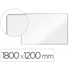 PIZARRA BLANCA NOBO PREMIUM PLUS ACERO VITRIFICADO MAGNETICA 1800X1200 MM