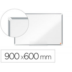 PIZARRA BLANCA NOBO PREMIUM PLUS ACERO LACADO MAGNETICA 900X600 MM