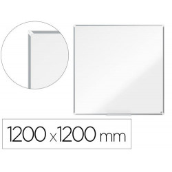 PIZARRA BLANCA NOBO PREMIUM PLUS ACERO LACADO MAGNETICA 1200X1200 MM