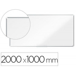 PIZARRA BLANCA NOBO PREMIUM PLUS ACERO LACADO MAGNETICA 2000X1000 MM