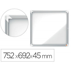 VITRINA DE ANUNCIOS NOBO PREMIUM PLUS MAGNETICA DE EXTERIOR 6 X DIN A4 752X692X45 MM