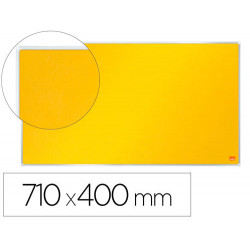 TABLERO DE ANUNCIOS NOBO IMPRESSION PRO FIELTRO AMARILLO FORMATO PANORAMICO 32" 710X400 MM