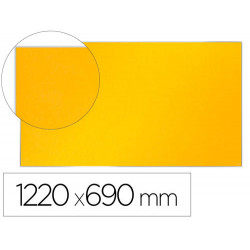 TABLERO DE ANUNCIOS NOBO IMPRESSION PRO FIELTRO AMARILLO FORMATO PANORAMICO 55" 1220X690 MM