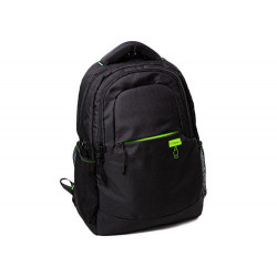 MOCHILA PARA PORTATIL Q-CONNECT 15,6" NEGRA 1 ASA 2 BOLSILLOS EXTERIORES FABRICADA EN RPET MEDIDAS