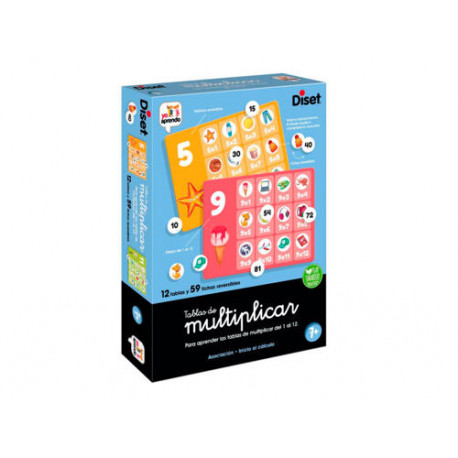 JUEGO DISET DE MESA TABLAS DE MULTIPLICAR