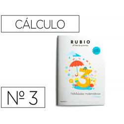 CUADERNO RUBIO HABILIDADES MATEMATICAS + 3 AÑOS