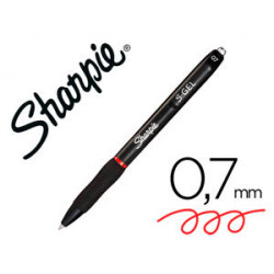 BOLIGRAFO SHARPIE RETRACTIL TINTA GEL PUNTA 0,7 MM COLOR ROJO