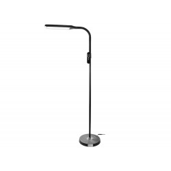 LAMPARA DE SUELO Q-CONNECT 15W CON CONTROL REMOTO ALTURA 146 CM COLOR NEGRO